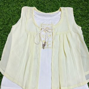 Beautiful Chiffon Top For 4-5 Years Old