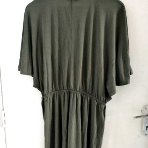 H&M OLIVE GREEN DRESS