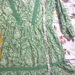 Zudio Mehendi Green Dress