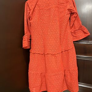 Chicken Rust Dress