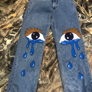 Hand Painted Jeans