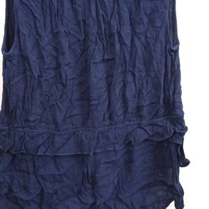 🔴BLUE SLEEVELESS TOP FOR WOMEN