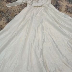 White Western Gown