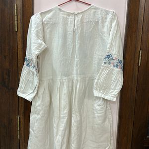 Embroidered White Tunic