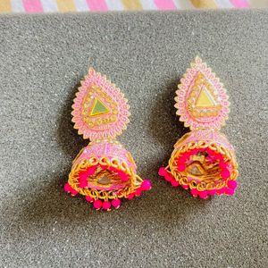 Pink Jhumka