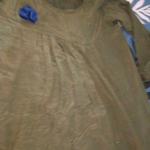 This Is A Olive Colour Used Kurta