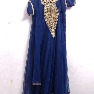 Netted Anarkali Kurthi