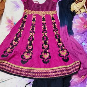 Anarkali Kurthi Set Cotton