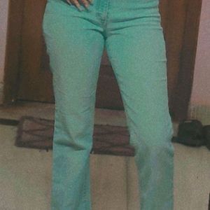 blue High Waist Jeans