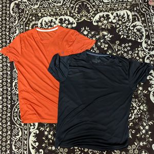 Set Of 2 Quick Dry Polyster Tshirts