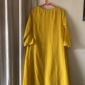 Yello M and l Size Anarakali Kurta