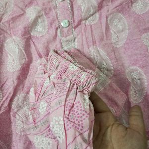 Pink Kurta Set Kurti With Matching Pant