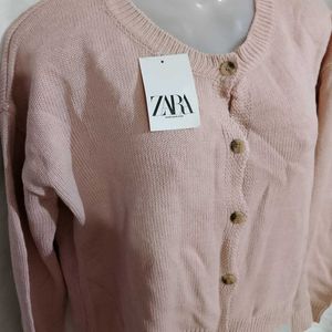 Nude Pink Korean Cardigan