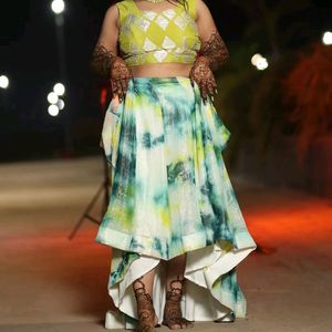 Green Lehenga Thats Only Weared Once By The Bridal