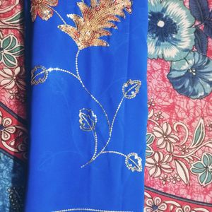 New Georgette Chinkari Saree