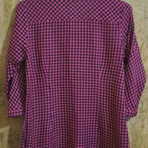 Kraus Red And Black Check Top Shirt Style