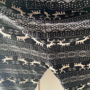 new animal print woolen trouser