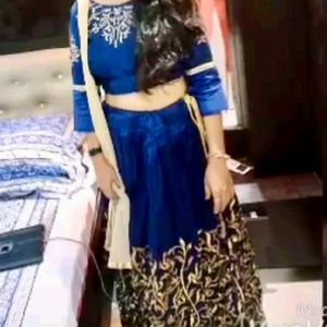 Lehenga Choli Set(blue)💙