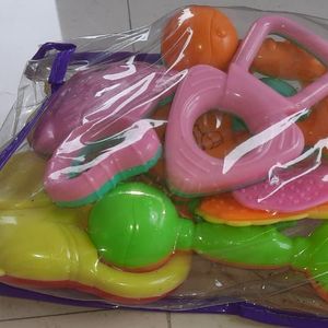 sealed bagful of rattles