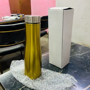 Ss Water Bottle Gold Plated