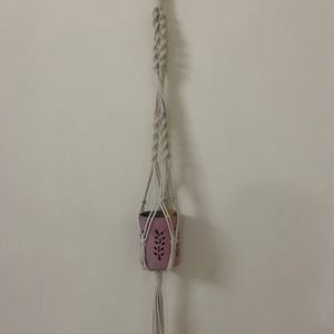 2 Macrame Plant Hangers