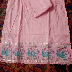 Cotton Lurex Suit Set