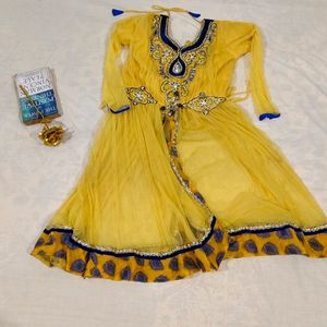 Anarkali Suit With Skirt For  Girls