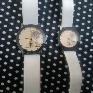 Couple Watch With White Black