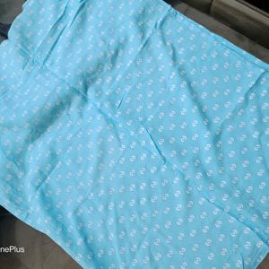 Premium Quality Sky Blue Colour Fancy Kurti