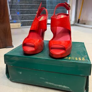 Red Coloured brand New melissa Heels