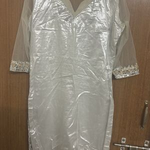 Silver Embroidery Kurta