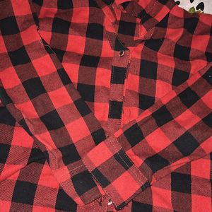 Black And Red Check Shirt For Women