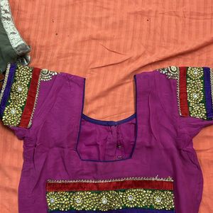 Purple Heavy Designer Saree