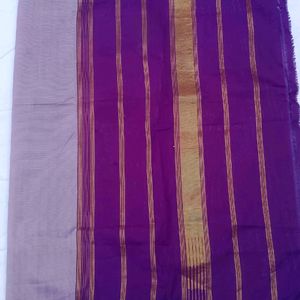 Lavender And Purple Silk Saree