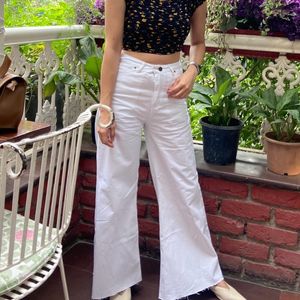 White Flare Pant