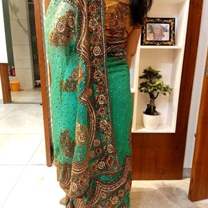 ⏳⏳"PRICE DROP" Women Embroidered Saree 🥻