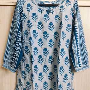 FabIndia Beautiful Sky Blue Tunics (S/34)