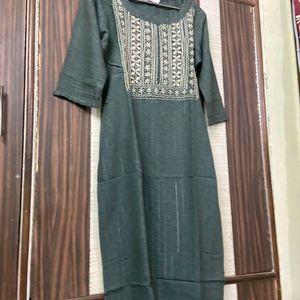 Olive Greenish Kurta