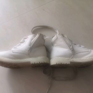 White Minnie Shoes From Dubai