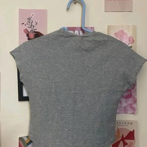 Grey Crop Top For Women