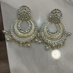 Gold Plated Kundan Earrings