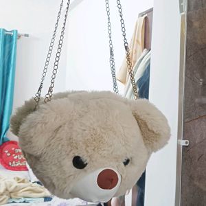 Teddy Face Purse For Girls