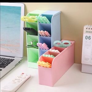 4 Grid Desktop Pen Cum Cosmetic Holder