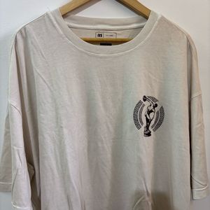 Simons Printed Faded Oversized T-Shirt