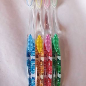 Cliff Transparent Toothbrush Pack Of 2