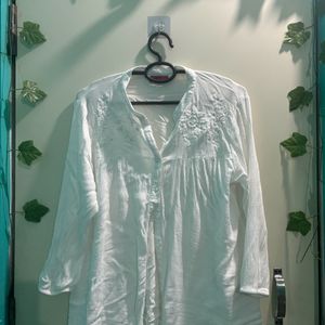 White Embroidered Tunic