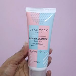 GLAMVEDA RICE AND CERAMIDE GLASSSKIN PEEL OFF MASK