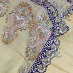 White Stone Chudidar With Dupatta