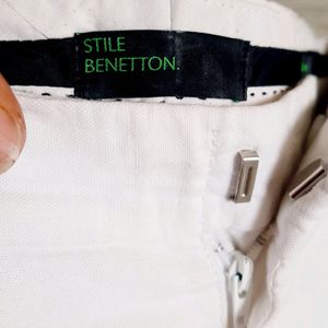 BRANDS COTTON WHITE SHORTS