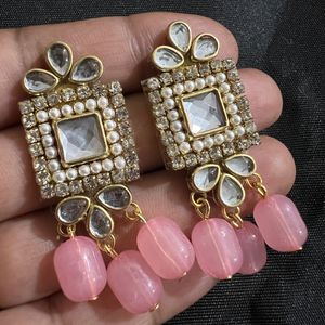 New Pink Stud Earrings